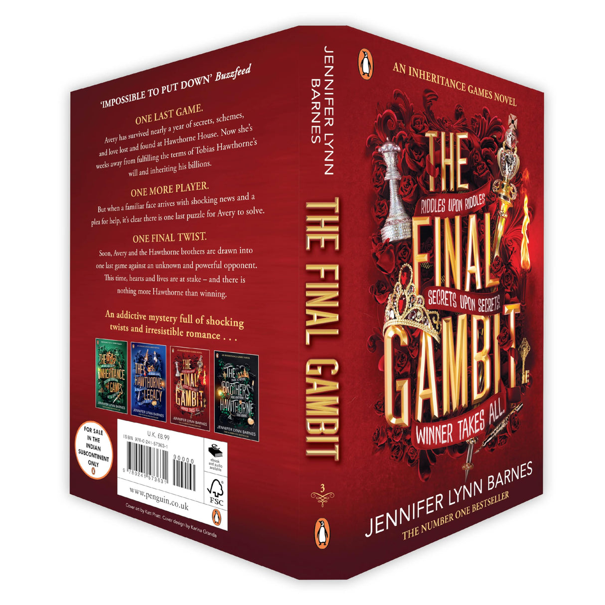 The Final Gambit: International YA Mystery Bestseller | Thrilling Finale of Secrets, Romance & Deadly Puzzles in the High-Stakes Inheritance Games Series - Retail Maharaj