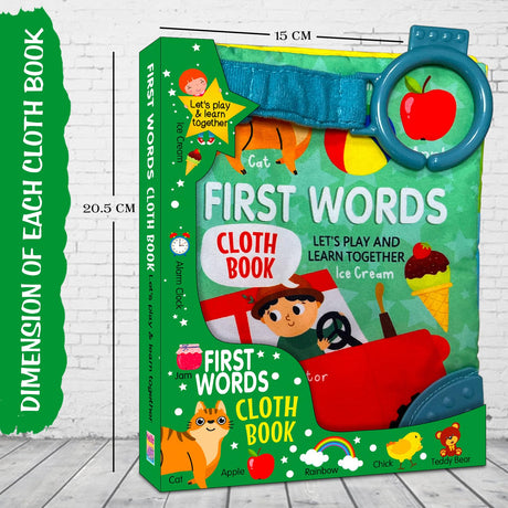 My First Words Cloth Book for Early Learning and Interactive Education For Kids - Retail Maharaj