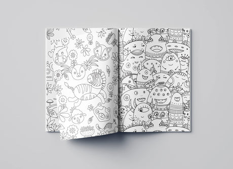 Doodle Coloring For Kids - Blue Edition - Retail Maharaj
