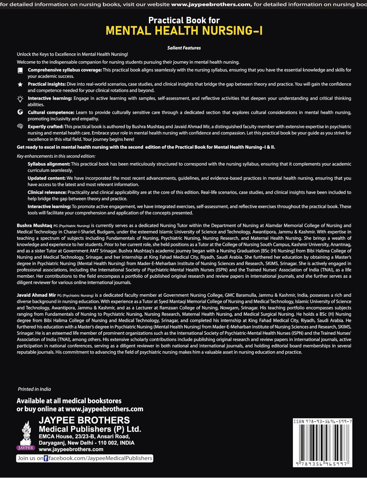 Practical Book for Mental Health Nursing-I - Retail Maharaj
