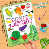 Hello Friend Books Let's Learn Giant Board Book: Fruits and Vegetables - Large Board Book with Beautifully Illustrated Images for Children to Learn - Retail Maharaj