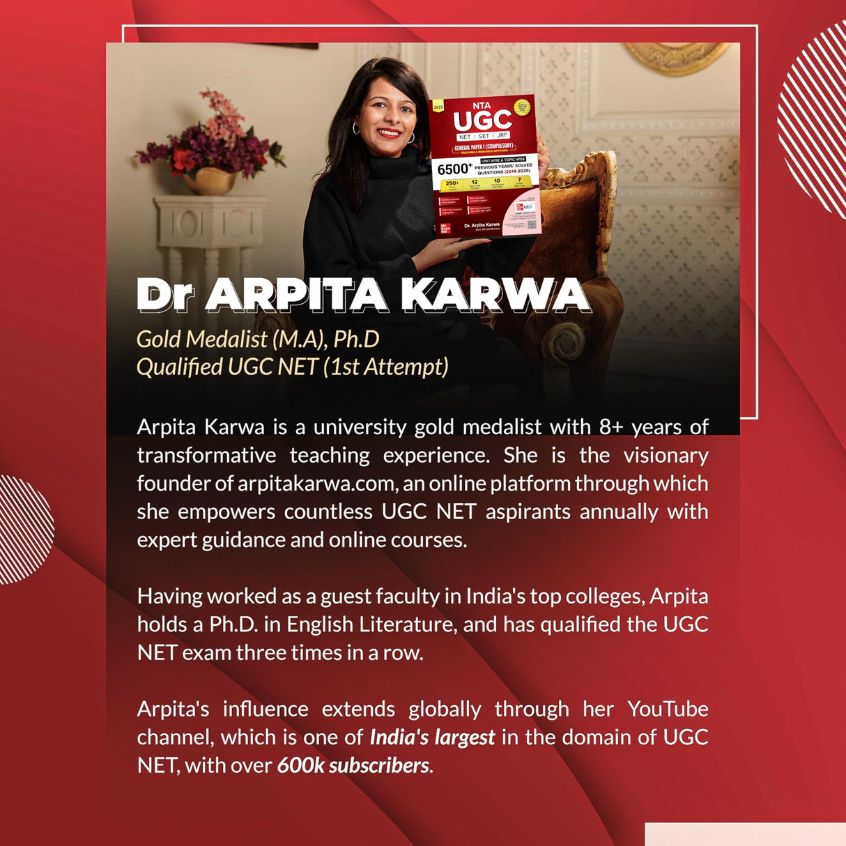 UGC NET Paper 1 2026 Previous Years' Solved Papers (2014-2025) | 6500+ Questions (3000 in book + 3500 online with June 2025) | Arpita Karwa | 12 Years PYQs: Unit-wise and Topic-wise detailed solutions - Retail Maharaj
