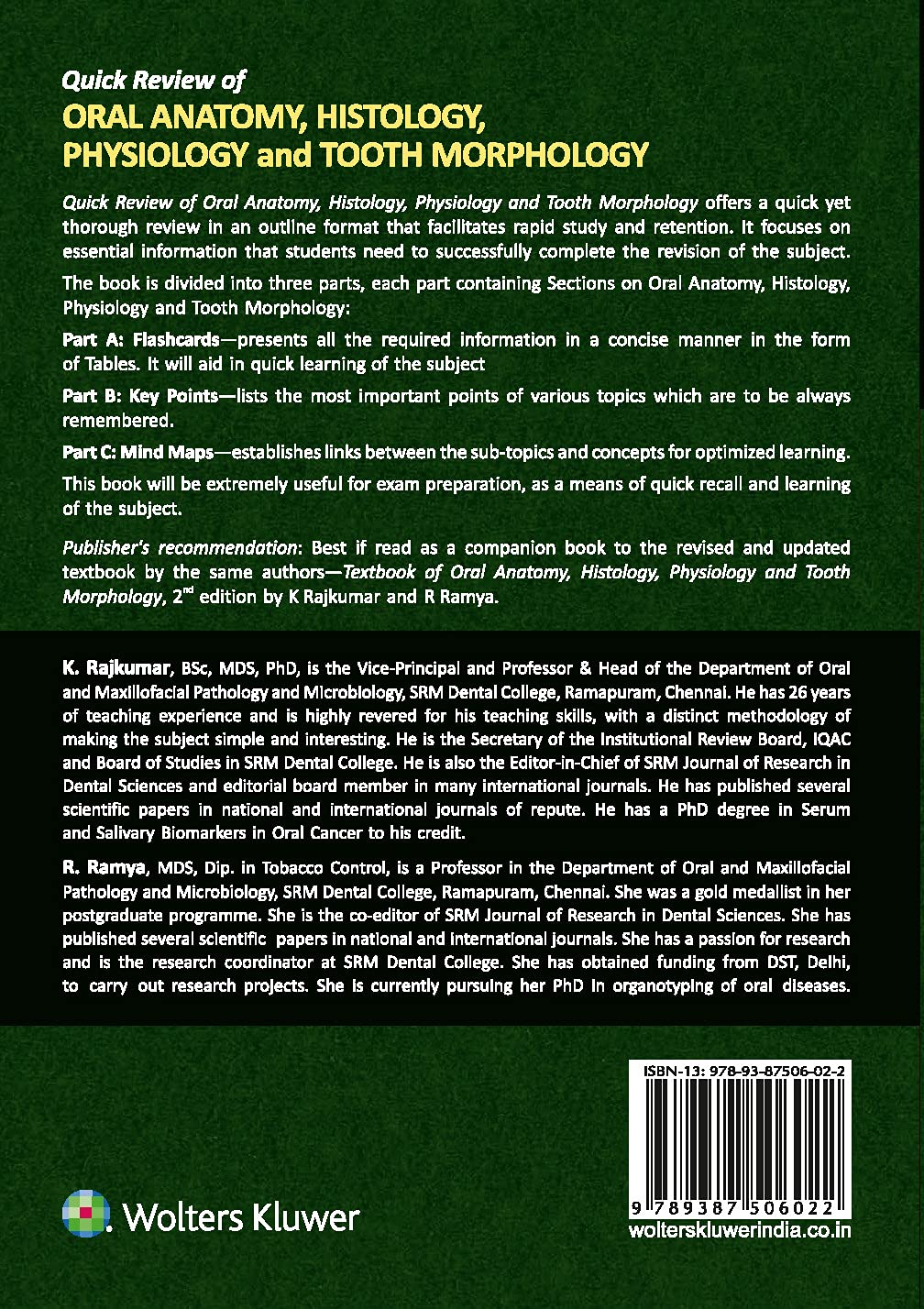 Quick Review of Oral Anatomy, Histology, Physiology and Tooth Morphology - Retail Maharaj