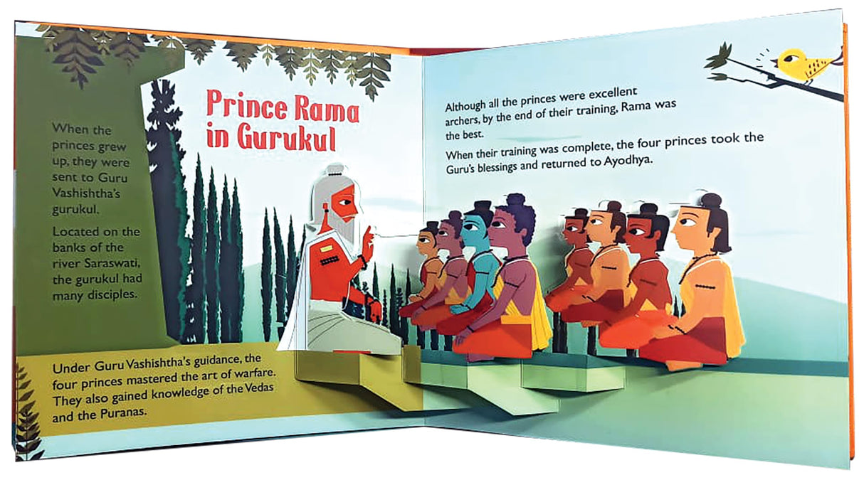 Pop Up The Ramayana Book for Kids: Little Heroes of the Ramayana | Tale of Rama and Ravana | Explore the Timeless Epic Tale in 3D | Pages of Legends & ... | Best Mythology Pop Up Book for Children - Retail Maharaj