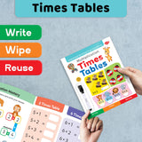 Multiplication Times Tables book : Unlimited Writing Practice book - Educational book for kids, Children learning Maths book with Write wipe Pen - Retail Maharaj