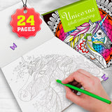 HELLOFRIEND BOOKS Unicorn Adult Colouring Book - Retail Maharaj