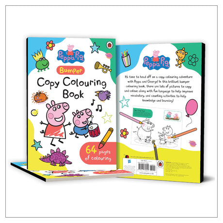 Peppa Pig: Bumper Copy Colouring Book | 64 Pages of Copy Colouring Fun | Activity Book for Toddlers | Ages 3+ - Retail Maharaj