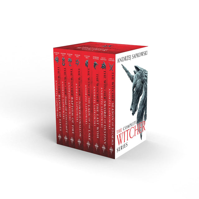 The Witcher Boxed Set 2024: The Last Wish, Sword of Destiny, Blood of Elves, Time of Contempt, Baptism of Fire, The Tower of The Swallow, The Lady of the Lake, Season of Storms - Retail Maharaj