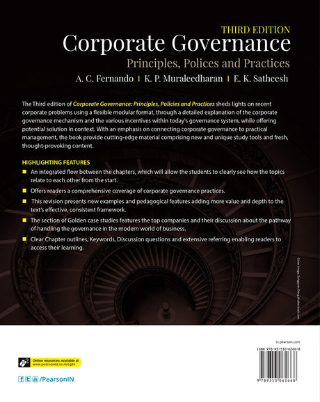 CORPORATE GOVERNANCE: PRINCIPLES, POLICIES AND PRACTICES 3RD EDITION - Retail Maharaj