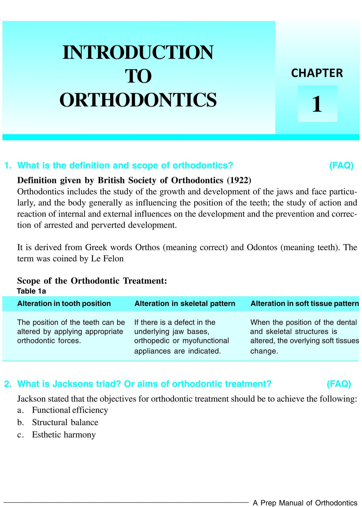 Prep Manual of Orthodontics 1st/2016 - Retail Maharaj