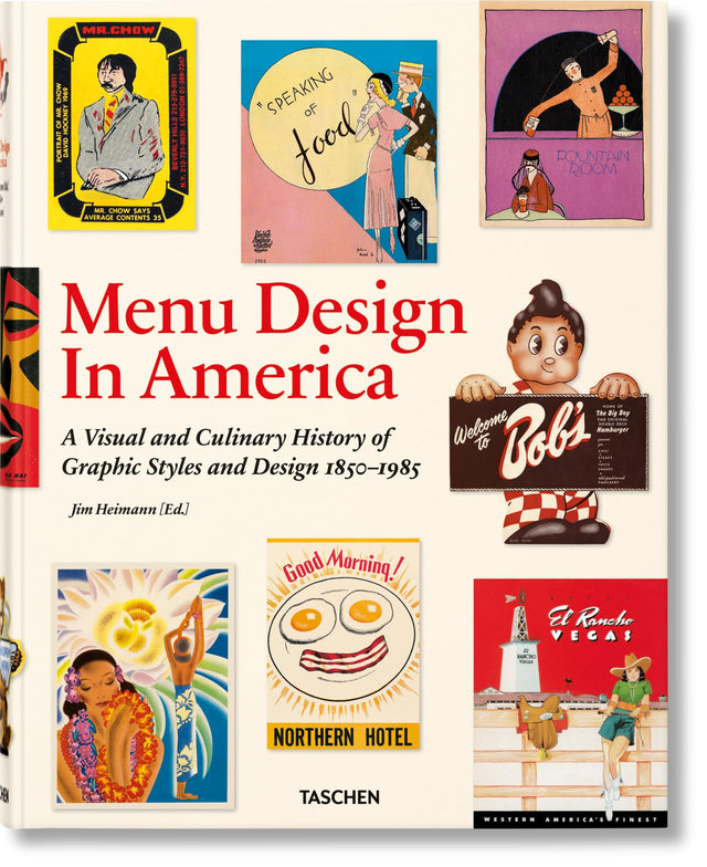 Menu Design In America: A Visual and Culinary History of Graphic Styles and Design 1850-1985 - Retail Maharaj