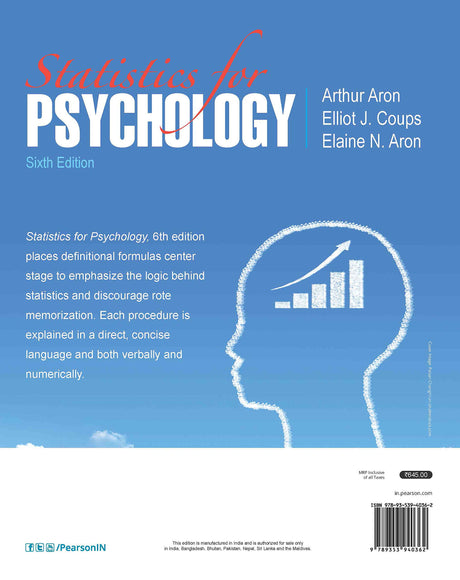 Statistics for Psychology, 6/e - Retail Maharaj