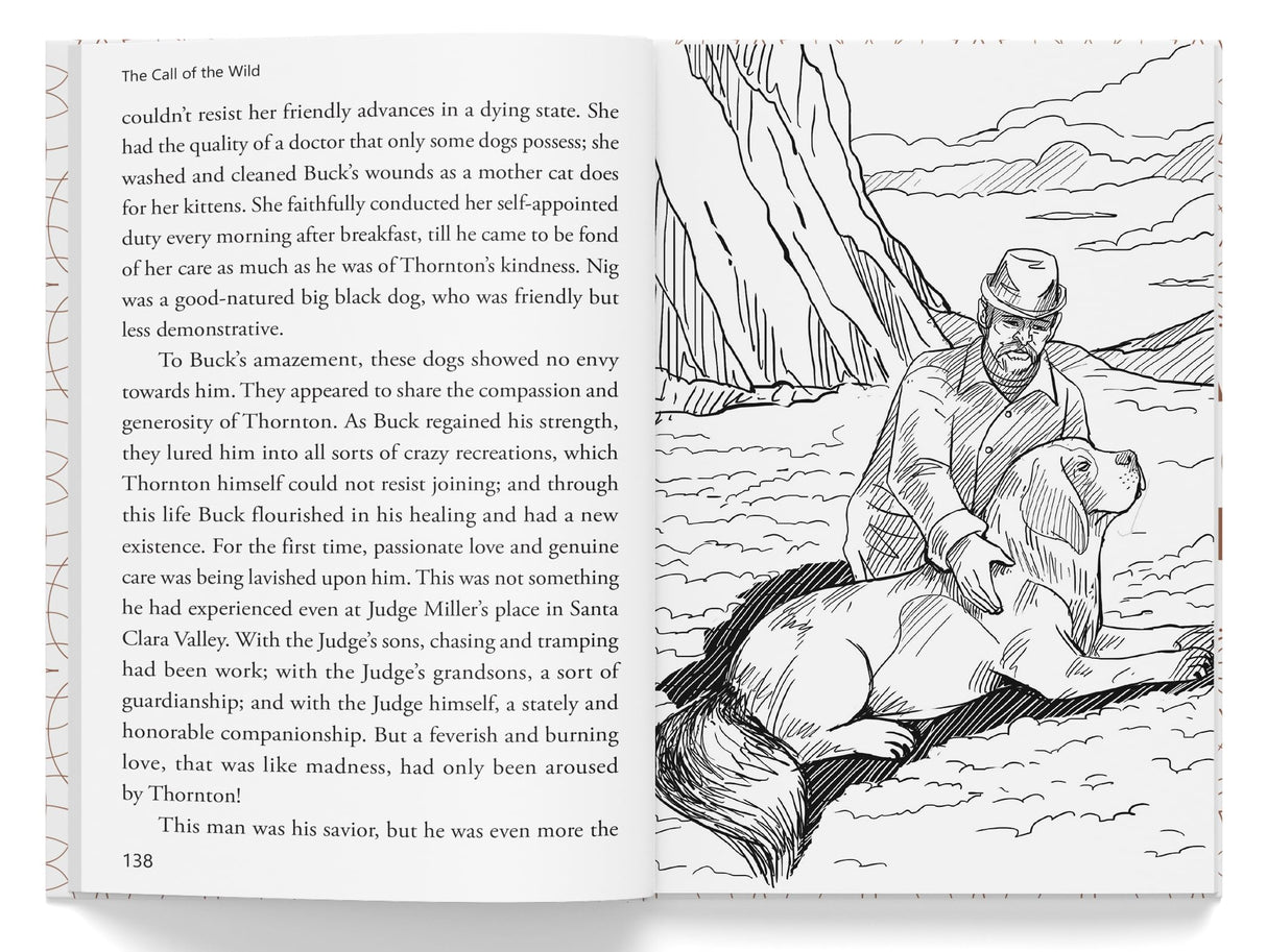 The Call of the Wild : Illustrated Abridged Children Classics English Novel with Review Questions - Retail Maharaj