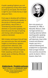 How To Develop Self Confidence And Influence People By Public Speaking - Retail Maharaj