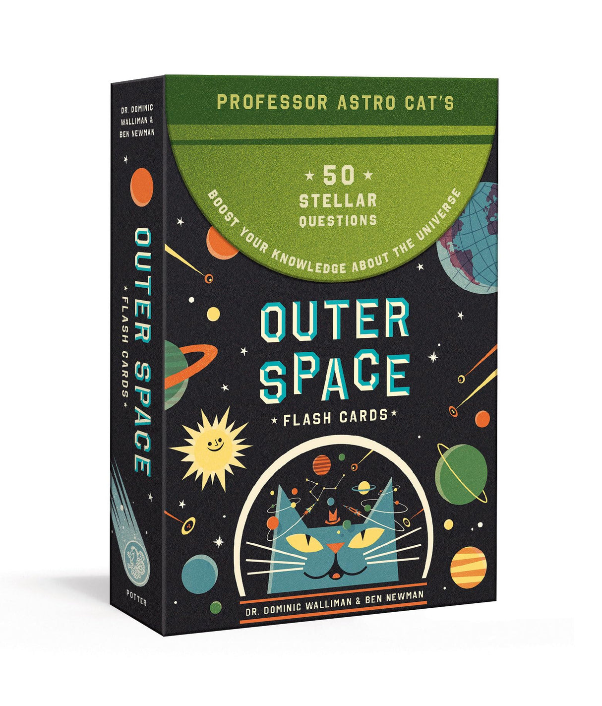Professor Astro Cat's Outer Space Flash Cards: A Guided Travel Journal: 50 Stellar Questions to Boost Your Knowledge About the Universe: Card Games - Retail Maharaj