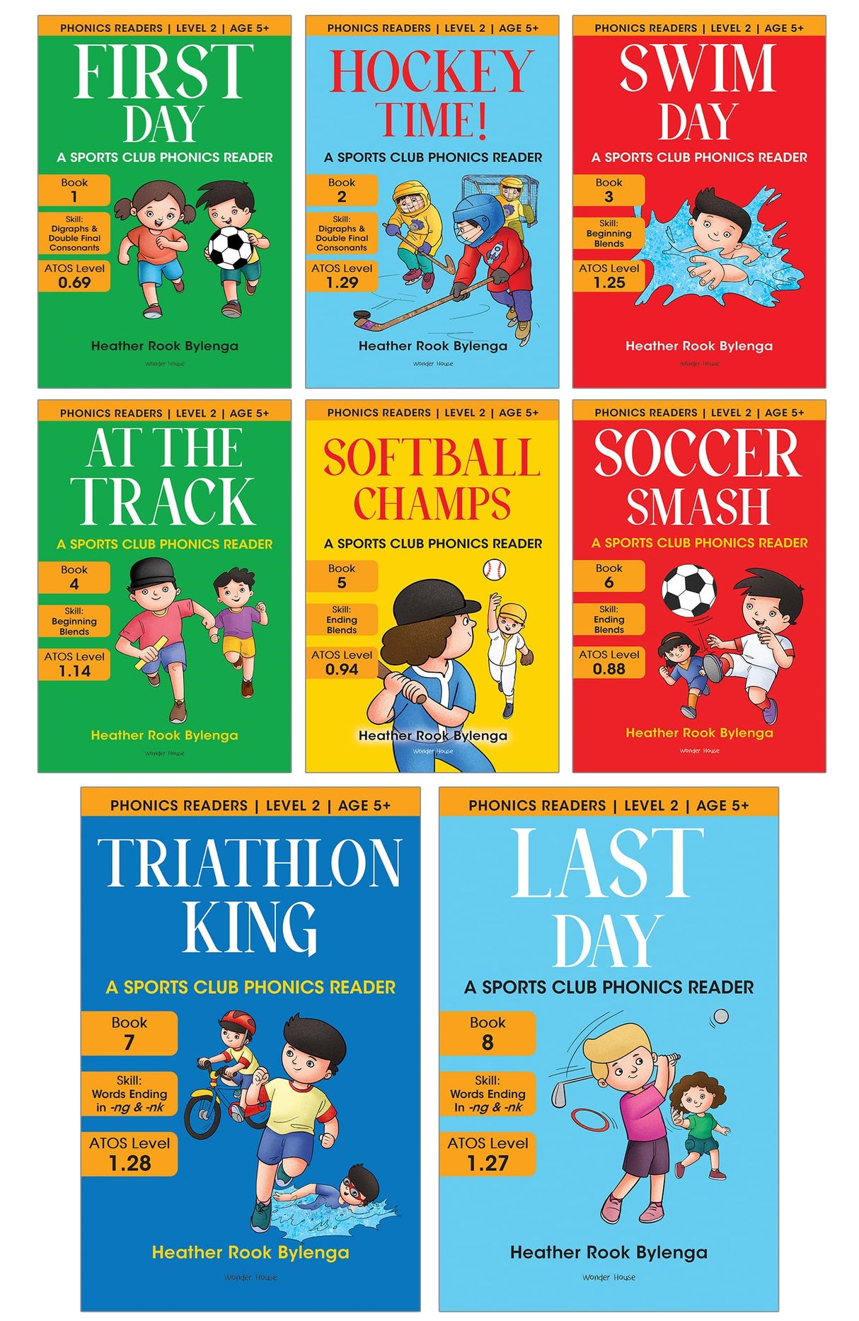 Phonics Readers Level 2 - Sports Club (Pack of 8) - Retail Maharaj
