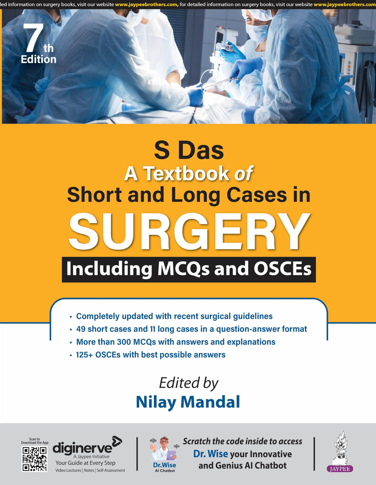 S DAS A TEXTBOOK OF SHORT AND LONG CASES IN SUGERY INCLUDING MCQS AND OSCES - Retail Maharaj