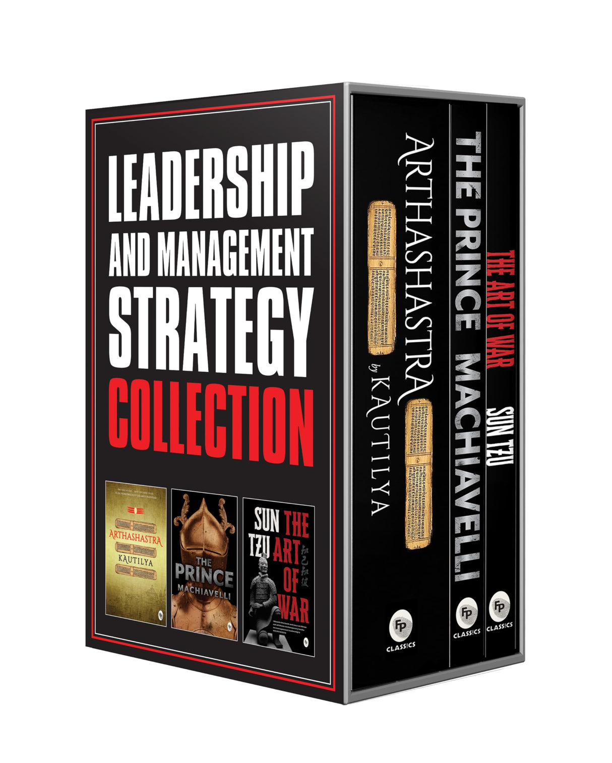 Leadership and Management Strategy Collection - The Prince, The Art of War, and Arthashastra – English | Best Classic Books collection to Learn Economics/ Leadership / Political Management Strategy | Reference Guide for Philosophy/Financial/ Warfare Tacti - Retail Maharaj
