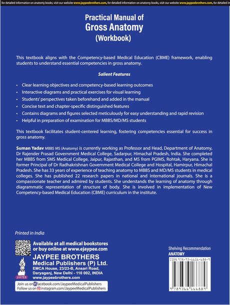 PRACTICAL MANUAL OF GROSS ANATOMY (WORKBOOK) - Retail Maharaj