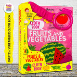 Hello Friend Books Fun With Fruits And Vegitables - Cloth Book for Early Learning and Interactive Education - Retail Maharaj