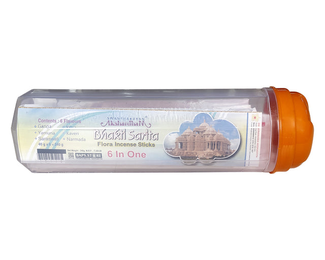 Bhakti Sarita 6-in-1 8" Stick | Plastic Container - Retail Maharaj