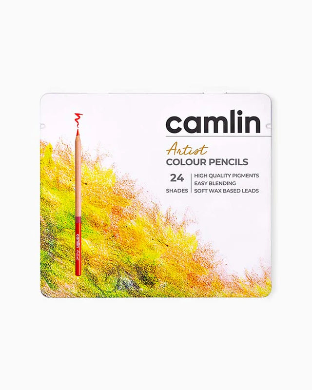 Camlin Artist Grade Colour Pencils Set 24 Shades for Drawing and Sketching - Retail Maharaj