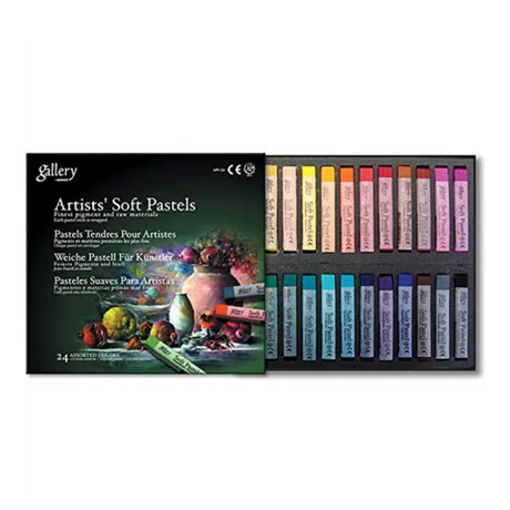 Mungyo Gallery Artists Soft Pastels Set of 24 – High-Quality Vivid Colors for Professionals - Retail Maharaj