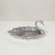 Metal Duck Shape Decorative Dry Fruit Tray Bowl Silver Finish for Table and Home Decoration (Silver) - Retail Maharaj