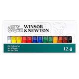 Winsor & Newton Introductory Oil Colour Set of 12 x 10ml Tubes - Retail Maharaj