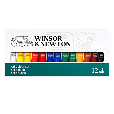 Winsor & Newton Introductory Oil Colour Set of 12 x 10ml Tubes - Retail Maharaj