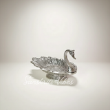 Metal Duck Shape Decorative Dry Fruit Tray Bowl Silver Finish for Table and Home Decoration (Silver) - Retail Maharaj