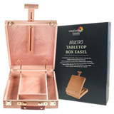Brustro Wooden Table Box Easel with Storage for Painting and Art Supplies - Retail Maharaj