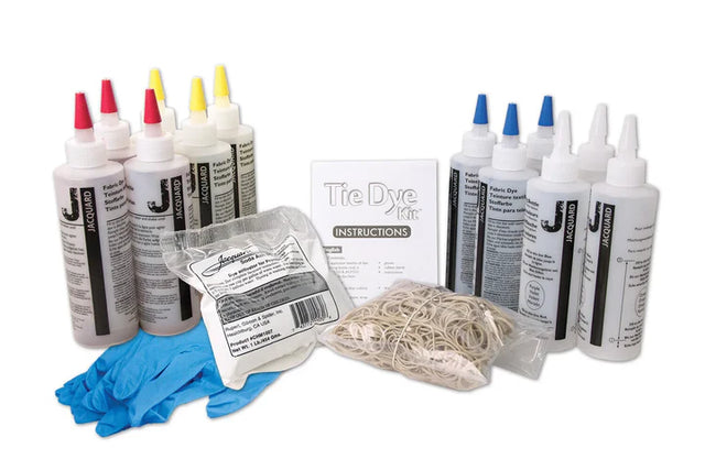 Jacquard Tie Dye Class Pack Fabric Kit for Group Activities - Retail Maharaj