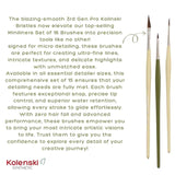 Stationerie Miniliners Set of 16 Kolinsky Synthetic Forest Edition - Retail Maharaj