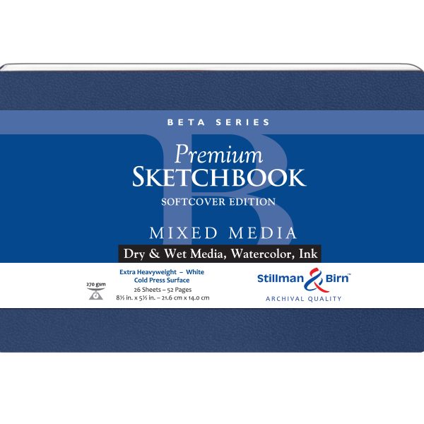 Stillman and Birn Beta Series Extra Heavyweight Sketchbook for Watercolor and Mixed Media - Retail Maharaj