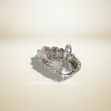 Metal Duck Shape Decorative Dry Fruit Tray Bowl Silver Finish for Table and Home Decoration (Silver) - Retail Maharaj