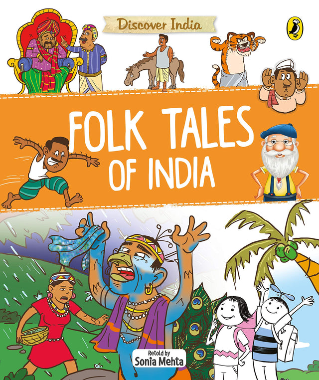 Discover India: Folk Tales of India: Stories from Tamil Nadu, Punjab, Mizoram, Maharashtra and More | Coloured Illustrations | Perfect for Home and School Libraries | Ages 8+ - Retail Maharaj