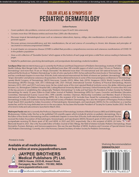 COLOR ATLAS & SYNOPSIS OF PEDIATRIC DERMATOLOGY - Retail Maharaj