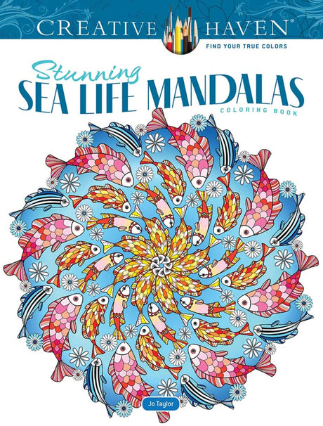 Creative Haven Stunning Sea Life Mandalas Coloring Book - Retail Maharaj