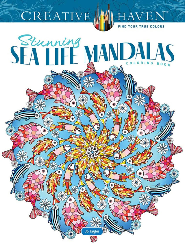 Creative Haven Stunning Sea Life Mandalas Coloring Book - Retail Maharaj