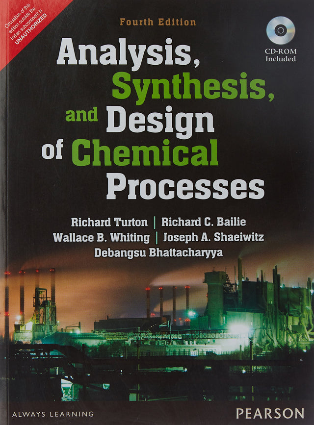 Analysis, Synthesis and Design of Chemical Processes 4e - Retail Maharaj