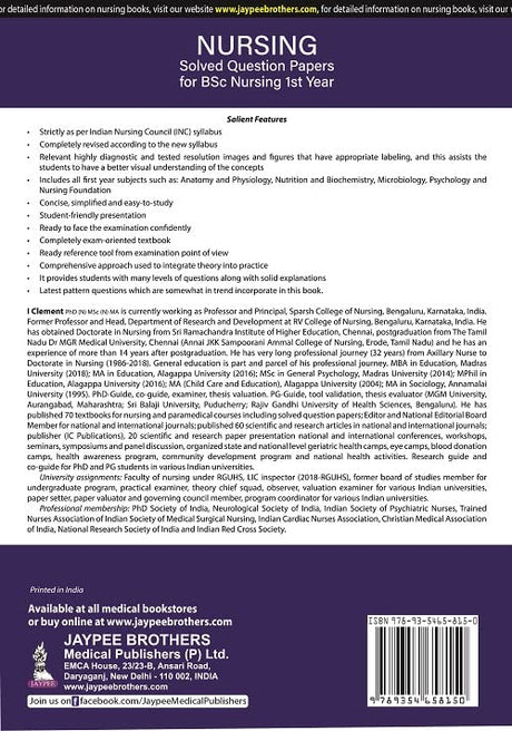 NURSING SOLVED QUESTION PAPERS FOR BSC NURSING 1ST YEAR (2022-2017) - Retail Maharaj