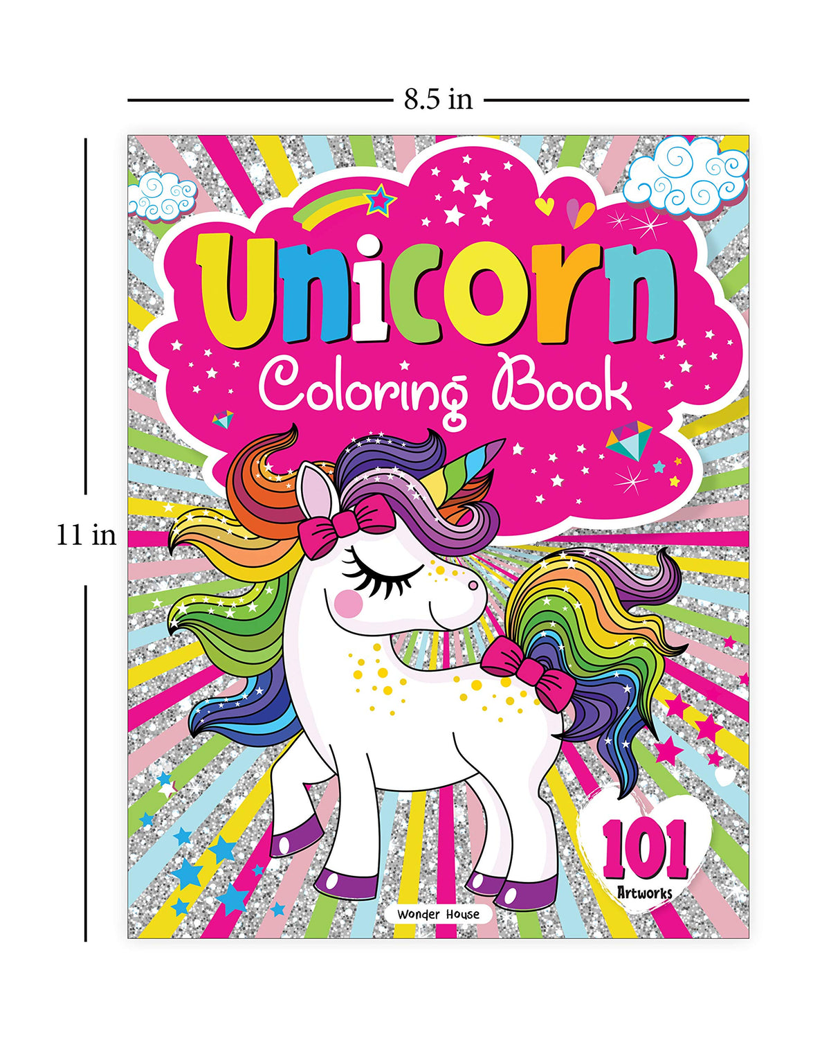 101 Unicorn Colouring Book: Fun Activity Colouring Book For Children - Retail Maharaj