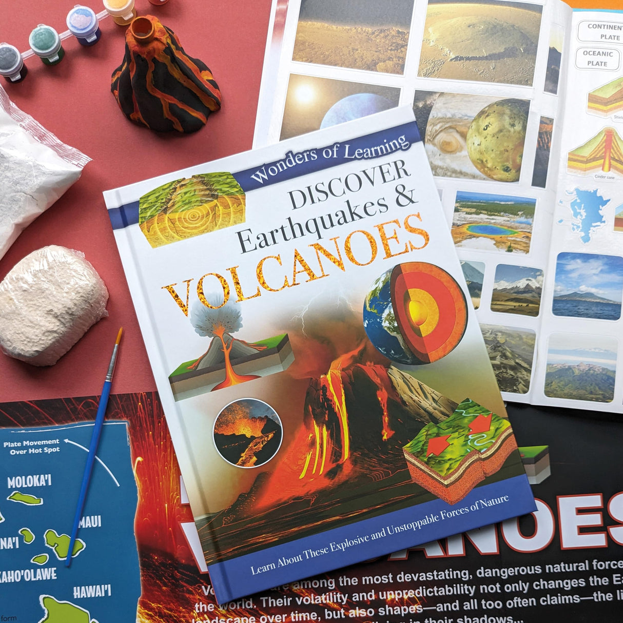 Discover Earthquakes & Volcanoes: Educational Box Set (Wonders of Learning Educational Box Set) - Retail Maharaj