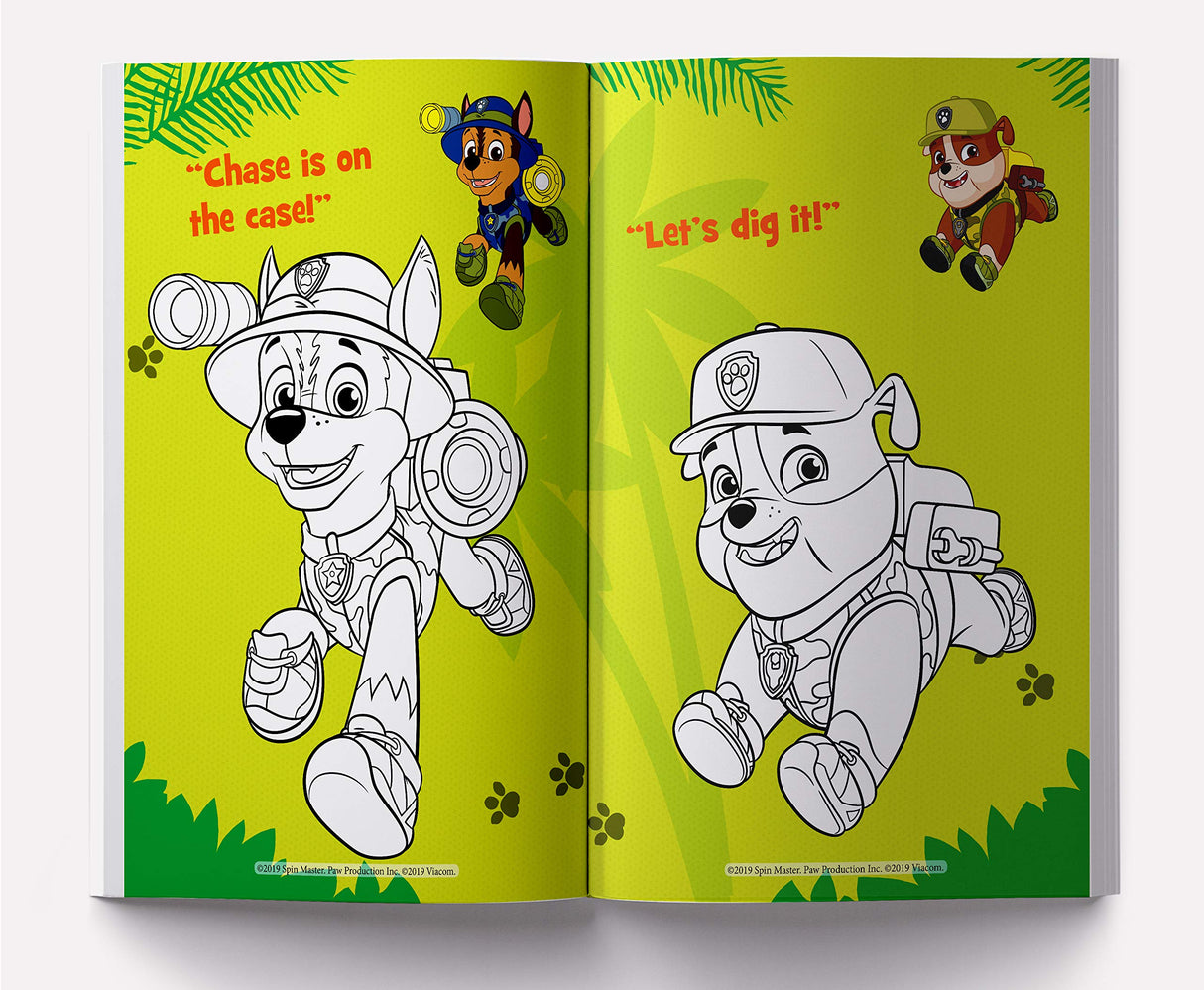 Jungle Adventure! : Paw Patrol Giant Coloring Book For Kids - Retail Maharaj