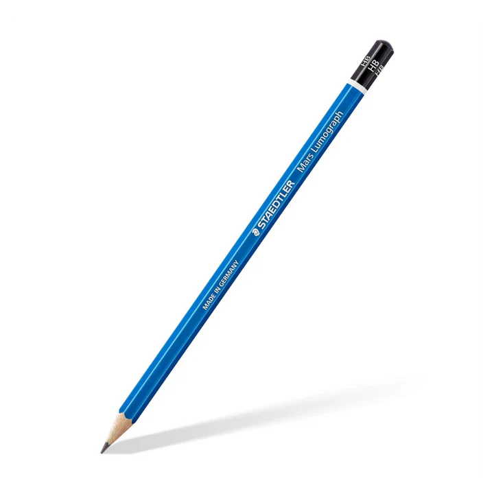 Staedtler Mars Lumograph HB Graphite Pencil Set of 12 for Writing Drawing and Sketching - Retail Maharaj