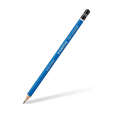 Staedtler Mars Lumograph HB Graphite Pencil Set of 12 for Writing Drawing and Sketching - Retail Maharaj