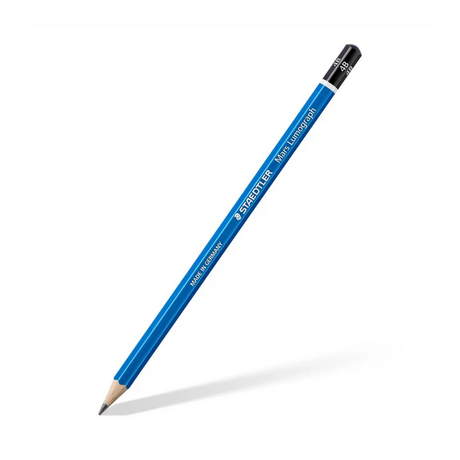 Staedtler Mars Lumograph 4B Graphite Pencil Set of 12 for Drawing Sketching and Shading - Retail Maharaj