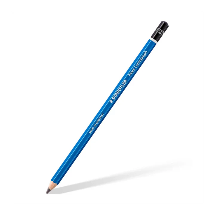 Staedtler Mars Lumograph 6B Graphite Pencil Set of 12 for Sketching Shading and Drawing - Retail Maharaj