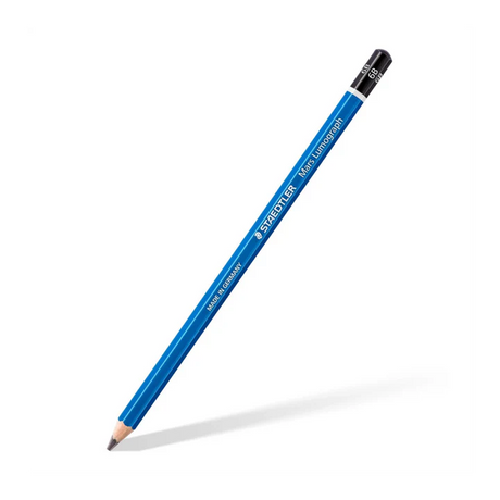 Staedtler Mars Lumograph 6B Graphite Pencil Set of 12 for Sketching Shading and Drawing - Retail Maharaj